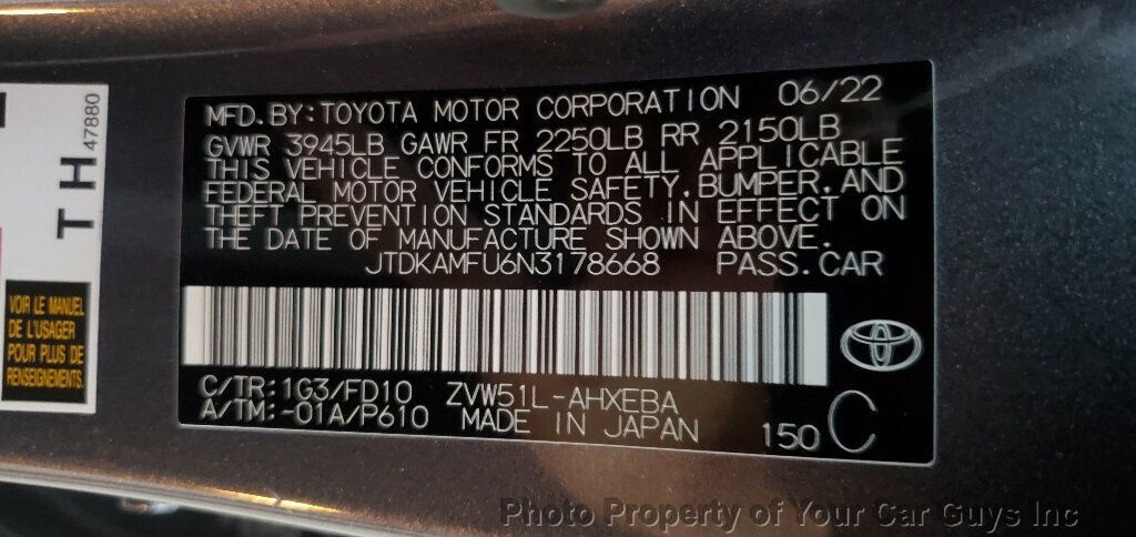 2022 Toyota Prius LE - 22597418 - 25