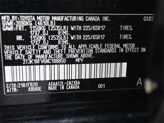2022 Toyota RAV4 LE FWD - 22978573 - 8