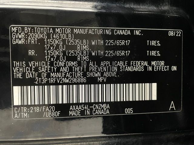 2022 Toyota RAV4 XLE AWD - 22926590 - 46
