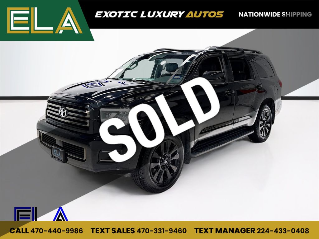 2022 Toyota Sequoia NIGHT SHADE PAK! CAPTIN CHAIRS! TEXAS OWNED! NO RUST NO RUST!  - 22954168 - 0