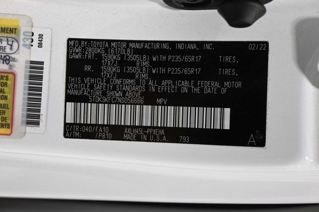 2022 Toyota Sienna LE AWD 8-Passenger - 23049424 - 31