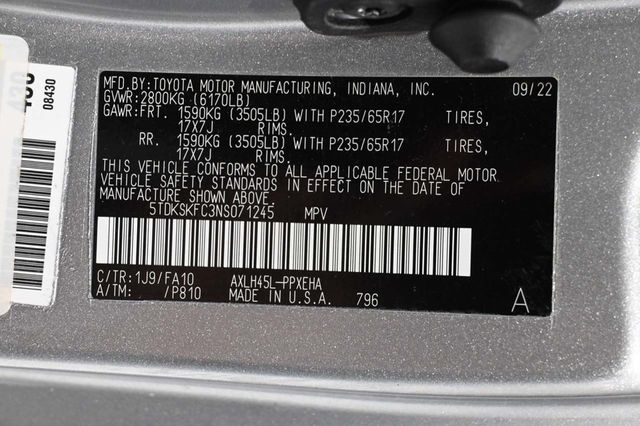 2022 Toyota Sienna LE AWD 8-Passenger - 23097362 - 31