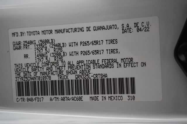 2022 Toyota Tacoma 2WD  - 22937588 - 29