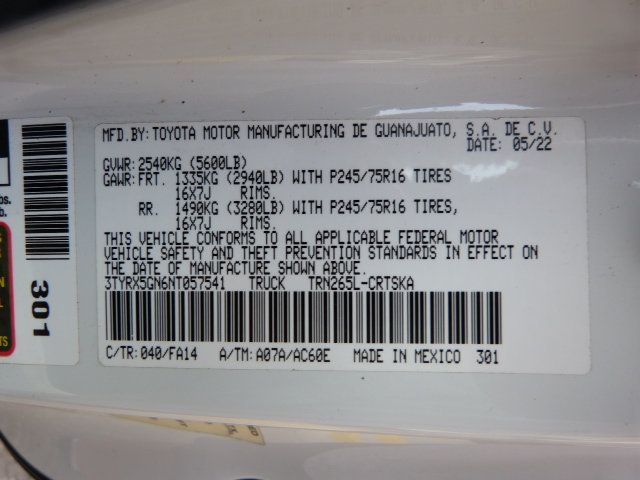 2022 Toyota Tacoma 2WD 2.7L 4CYL. GAS*EXTENDED CAB TRUCK*"ARE" TOPPER WITH LADDER RACK - 22954737 - 43