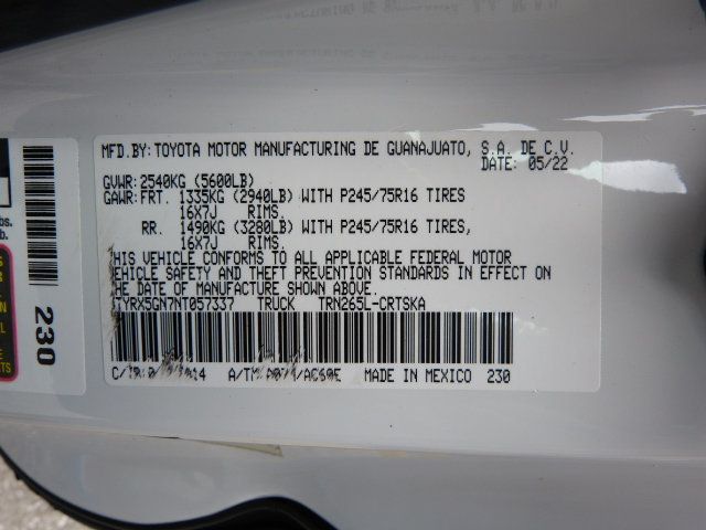 2022 Toyota Tacoma 2WD 2.7L 4CYL. GAS*EXTENDED CAB TRUCK*"ARE" TOPPER WITH LADDER RACK - 23015418 - 44