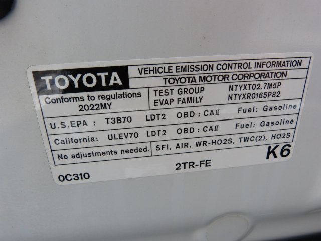 2022 Toyota Tacoma 2WD 2.7L 4CYL. GAS*EXTENDED CAB TRUCK*"ARE" TOPPER WITH LADDER RACK - 23015418 - 45