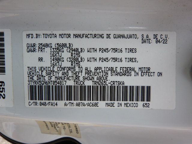 2022 Toyota Tacoma 2WD 2.7L 4CYL. GAS*EXTENDED CAB TRUCK*"ARE" TOPPER WITH LADDER RACK - 23062310 - 40