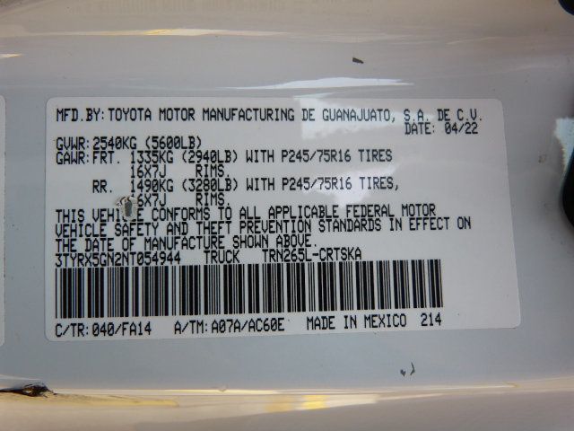 2022 Toyota Tacoma 2WD 2.7L 4CYL. GAS*EXTENDED CAB TRUCK*"ARE" TOPPER WITH LADDER RACK - 23066409 - 44