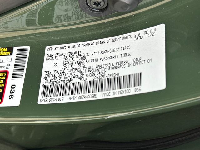 2022 Toyota Tacoma 2WD TRD Sport Double Cab 5' Bed V6 Automatic - 22943650 - 20