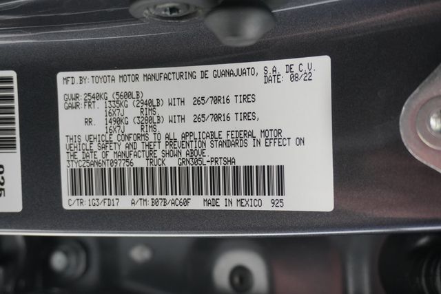 2022 Toyota Tacoma 4WD  - 23003542 - 29