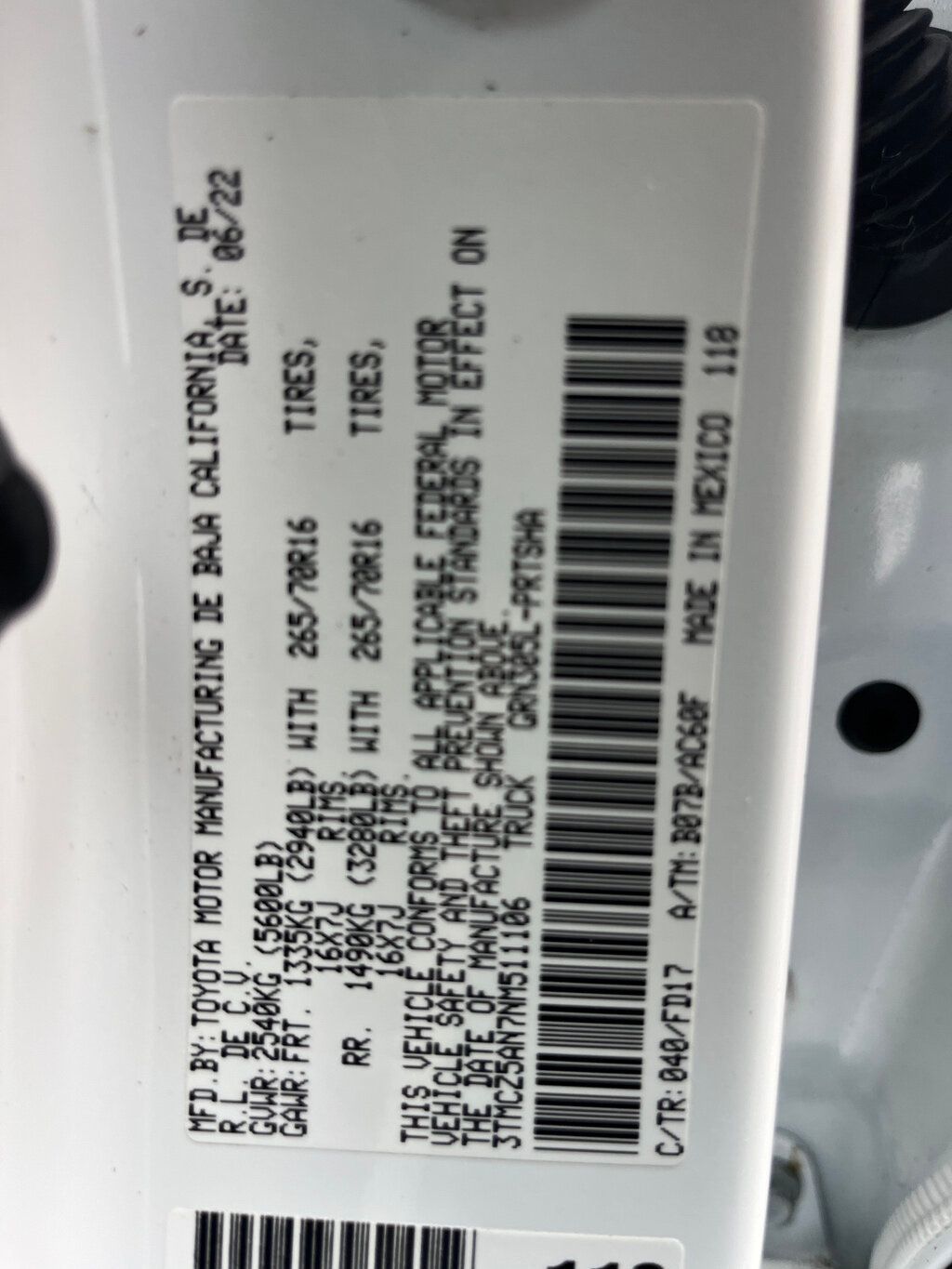 2022 Toyota Tacoma 4WD ONE OWNER / CLEAN CARFAX - 22967076 - 22