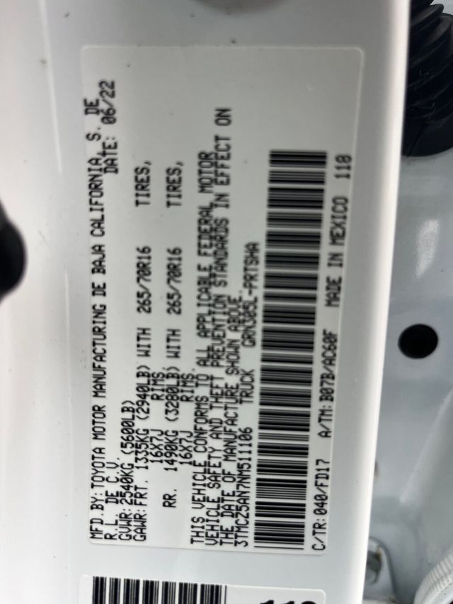 2022 Toyota Tacoma 4WD ONE OWNER / CLEAN CARFAX - 22967076 - 22