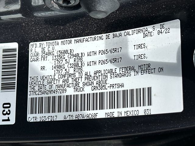 2022 Toyota Tacoma 4WD TRD Sport Double Cab 5' Bed V6 Automatic - 23043479 - 20