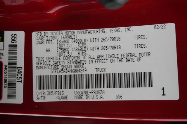 2022 Toyota Tundra 2WD SR5 - 22997067 - 29