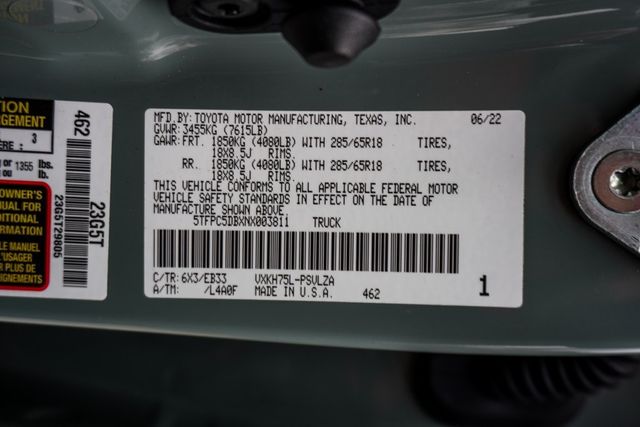 2022 Toyota Tundra 4WD TRD Pro - 22953763 - 41