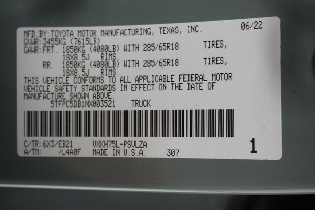 2022 Toyota Tundra 4WD TRD Pro Hybrid - 23036729 - 40