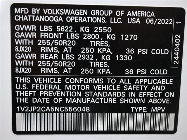 2022 Volkswagen Atlas 2.0T SE w/Technology FWD - 22945078 - 6