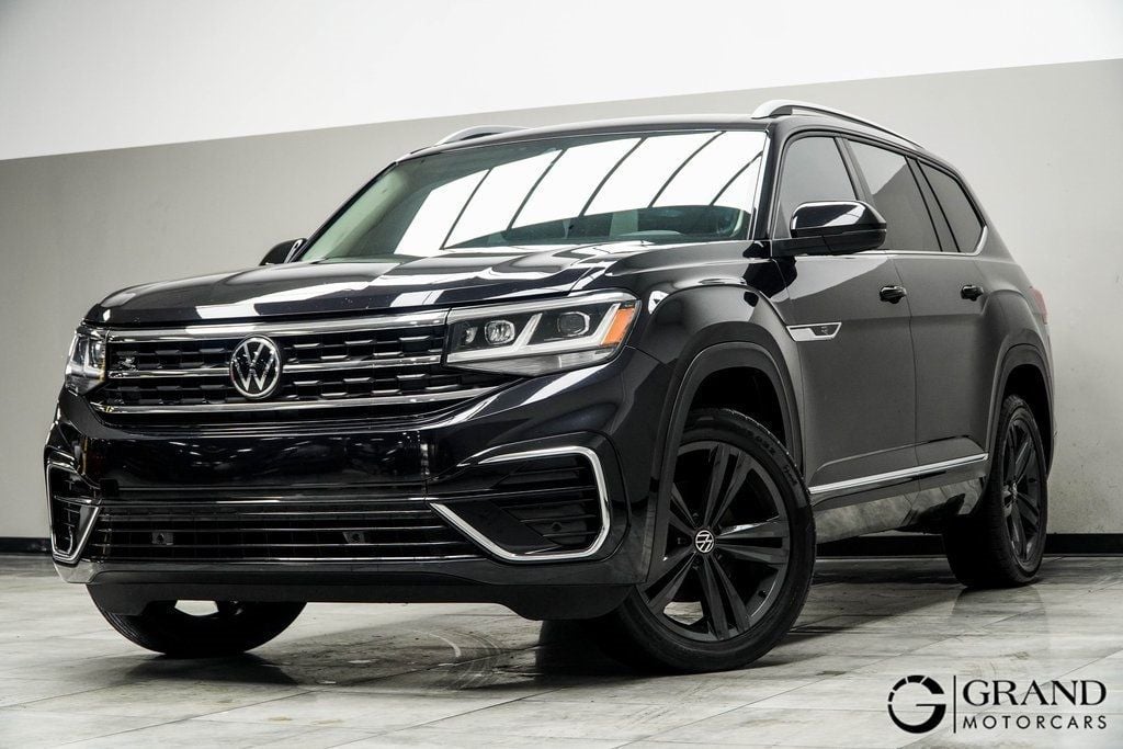 Used 2022 Volkswagen Atlas SEL R-Line with VIN 1V2AR2CA5NC547327 for sale in Kennesaw, GA
