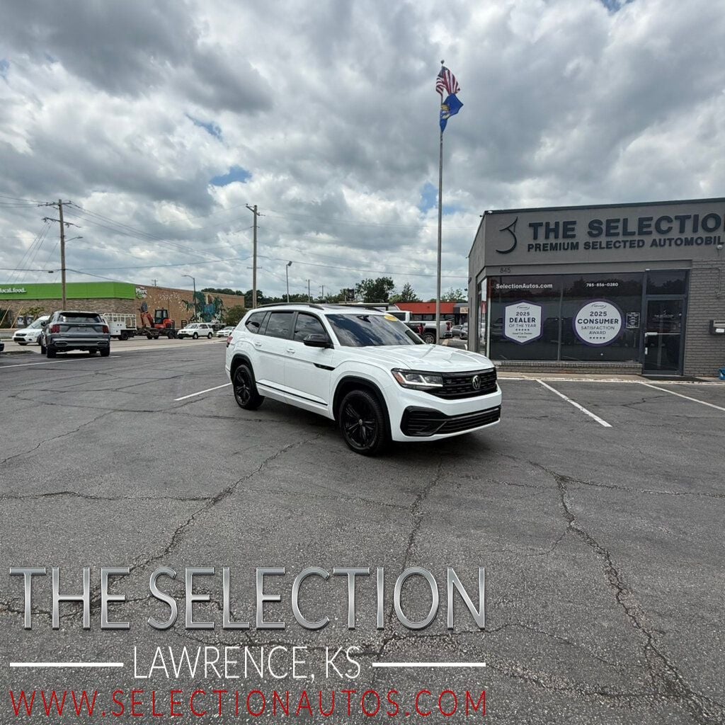 2022 Volkswagen Atlas 3.6L V6 SEL R-LINE BLACK 4MOTION, LEATHER, MOONROOF - 23039434 | Video 1