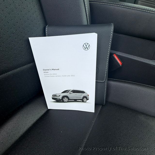 2022 Volkswagen Atlas 3.6L V6 SEL R-LINE BLACK 4MOTION, LEATHER, MOONROOF - 23039434 - 49