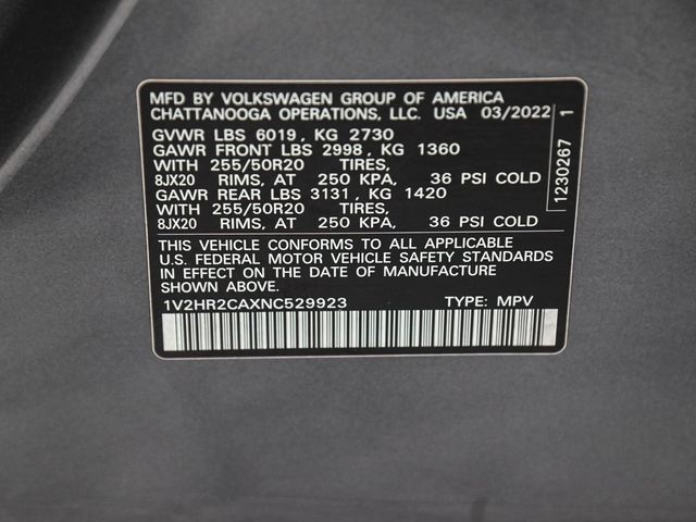 2022 Volkswagen Atlas 3.6L V6 SE w/Technology - 22900677 - 17