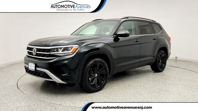 2022 Volkswagen Atlas 3.6L V6 SE w/Technology 4MOTION w/ Pano Sunroof & Black Wheels - 23020211 - 0