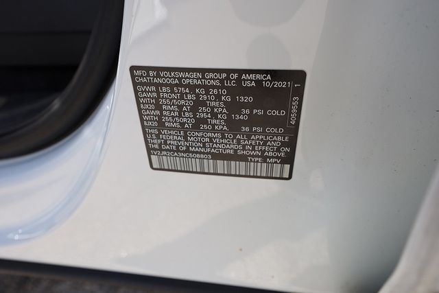 2022 VOLKSWAGEN ATLAS 3.6L V6 SE w/Technology FWD - 22943595 - 36