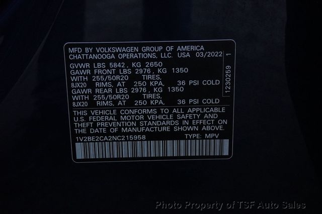 2022 Volkswagen Atlas Cross Sport 3.6L V6 SEL 4MOTION - 23101061 - 35