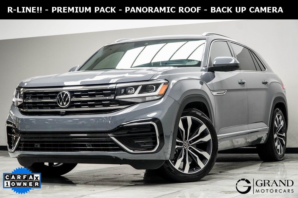 Used 2022 Volkswagen Atlas Cross Sport SEL Premium R-Line with VIN 1V2FE2CAXNC207057 for sale in Kennesaw, GA