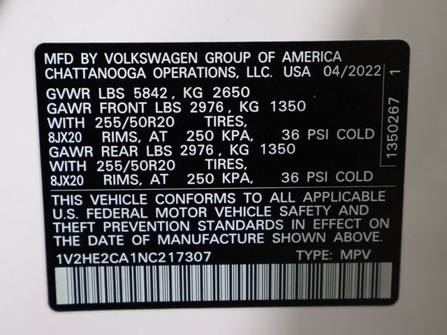 2022 Volkswagen Atlas Cross Sport 3.6L V6 SE w/Technology 4MOTION - 22982940 - 52