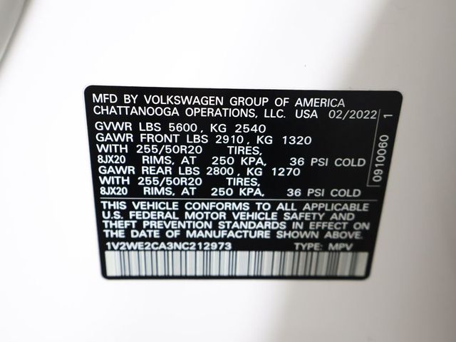 2022 Volkswagen Atlas Cross Sport 3.6L V6 SE w/Technology FWD - 23024858 - 50