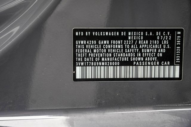 2022 Volkswagen Jetta GLI Autobahn Manual - 22994832 - 38