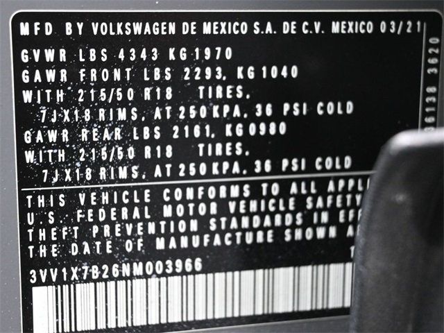 2022 Volkswagen Taos SEL FWD - 22960815 - 5