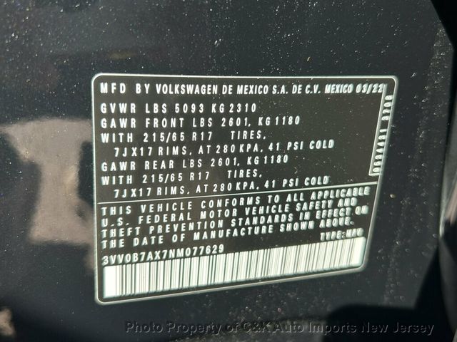 2022 Volkswagen Tiguan 2.0T S 4MOTION - 23075790 - 42