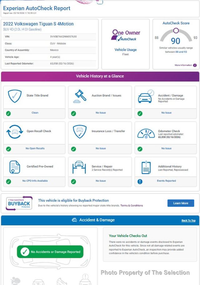 2022 Volkswagen Tiguan 2.0T S 4MOTION W/FORWARD ASSIST - 22995893 - 12
