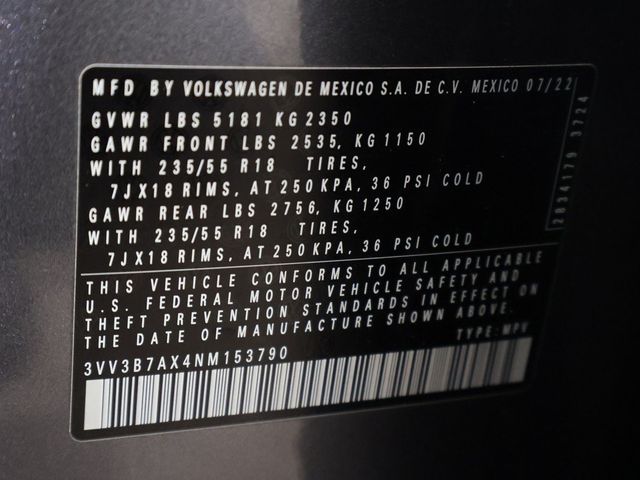 2022 Volkswagen Tiguan 2.0T SE FWD - 22997024 - 52