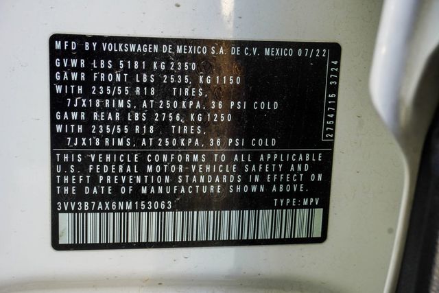 2022 Volkswagen Tiguan 2.0T SE FWD - 23067631 - 39