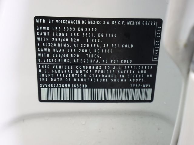 2022 Volkswagen Tiguan 2.0T SEL R-Line 4MOTION - 22965709 - 55