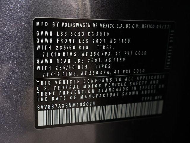 2022 Volkswagen Tiguan 2.0T SE R-Line Black 4MOTION - 22991432 - 52