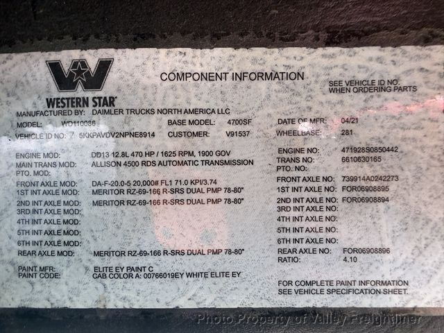 2022 Western Star 4700SF  - 23070183 - 23