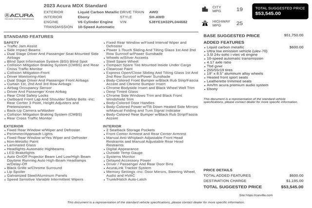 2023 Acura MDX SH-AWD - 23073828 - 2