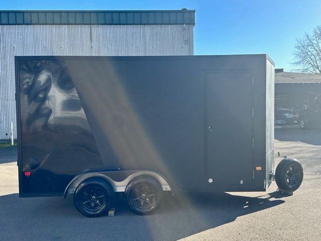 2023 Alcom Express Enclosed 7.5x14 Trailer 1-Owner Premium Wheels - 22309331 - 7