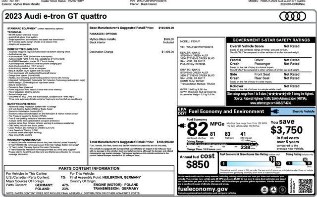 2023 Audi e-tron GT Premium Plus quattro - 23089647 - 3