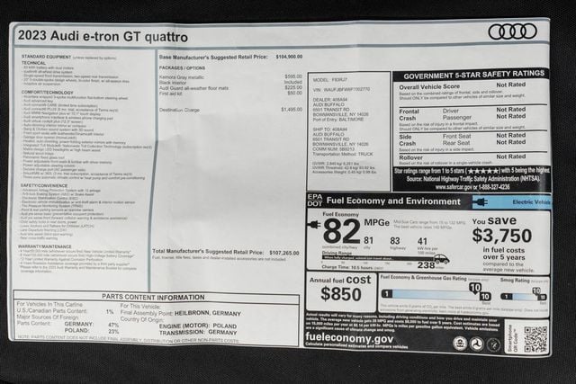 2023 Audi e-tron GT Premium Plus quattro - 22932610 - 48