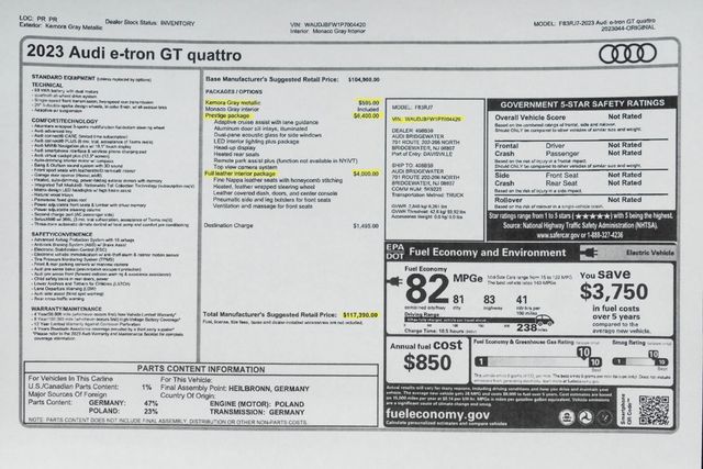 2023 Audi e-tron GT Prestige quattro - 22974917 - 54