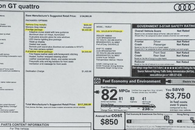 2023 Audi e-tron GT Prestige quattro - 22974917 - 55