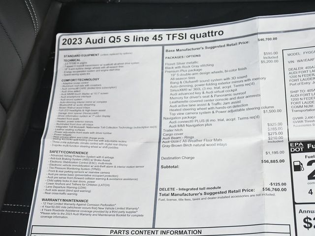 2023 Audi Q5 45 S line Premium Plus - 22994133 - 65