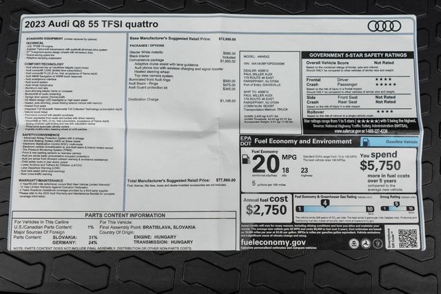 2023 Audi Q8 Premium 55 TFSI quattro - 23091215 - 50