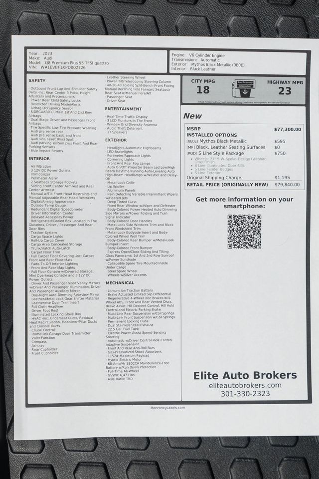 2023 Audi Q8 Premium Plus 55 TFSI quattro - 22970765 - 57