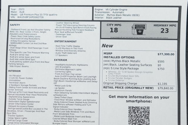 2023 Audi Q8 Premium Plus 55 TFSI quattro - 22970765 - 58